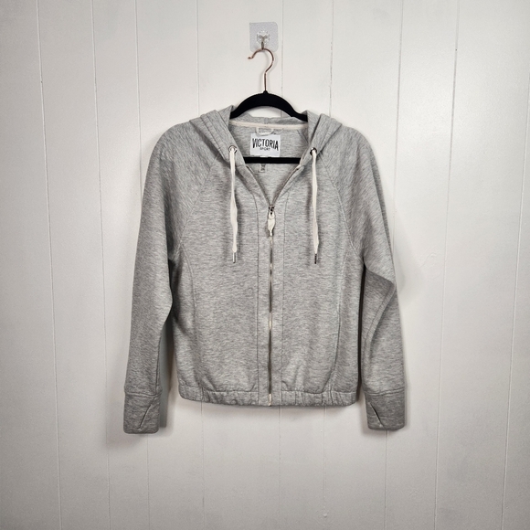 Victoria's Secret Sport VSX Gray Full Zip Hoodie Sweatshirt XS Casual Activewear - Picture 9 of 9
